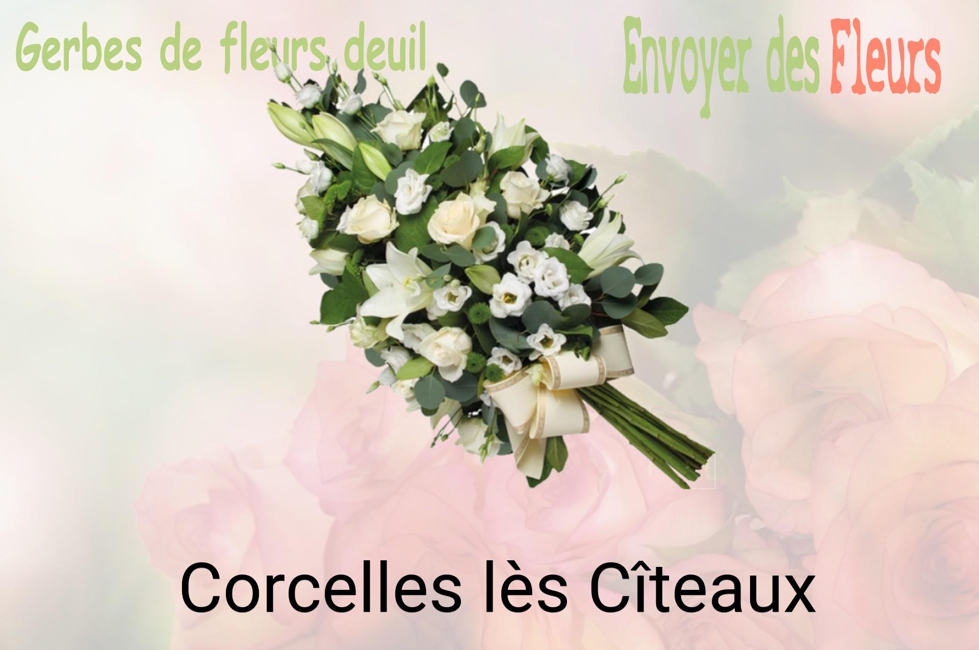 Gerbe de fleurs de deuil livrée à Corcelles-lès-Cîteaux